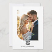 Sage Green, Blush & White Floral Wedding Kaart (Achterkant)