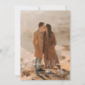 Sage Green Bohemian Save the Date Invitation Kaart (Achterkant)