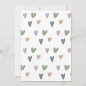 Sage Green Boho Arch Baby shower Invitation Kaart (Achterkant)