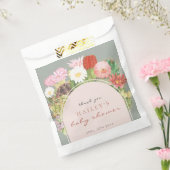 Sage Green Boho Bloom Cactus Baby shower Bedankzakje (Gezegeld)