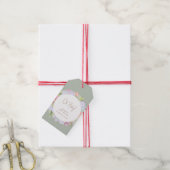 Sage Green Boho Cactus Desert Oh Baby shower Cadeaulabel (Met Touw)