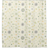 Sage Green Boho Douchegordijn (Voorkant)