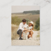 Sage Green Boho Draped Beaded Wedding QR Code RSVP Informatiekaartje (Achterkant)