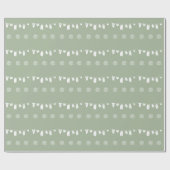 Sage Green Boho Minimalistisch Baby shower Cadeaupapier (Vlak)