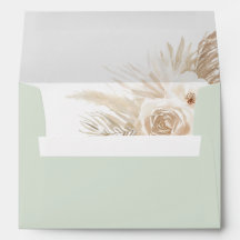 Sage Green Boho Pampas Grass Boy Baby shower