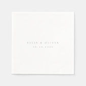 Sage Green Boho Wedding Moderne Cocktail Servet (Voorkant)