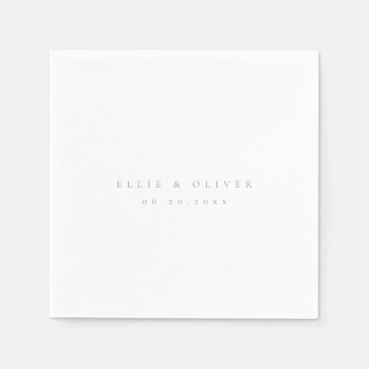 Sage Green Boho Wedding Moderne Cocktail Servet (Voorkant)