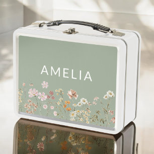 Sage Green Boho Wildflower Terug naar school