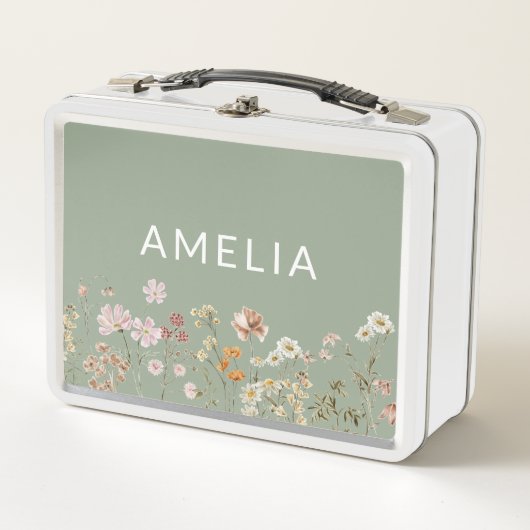 Sage Green Boho Wildflower Terug naar school (Voorkant)