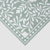 Sage Green Bone Inlay Decoupage Paper Tissuepapier (Detail)
