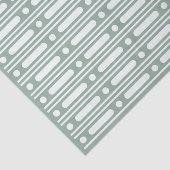 Sage Green Bone Inlay Dots Border Decoupage Paper Tissuepapier (Detail)