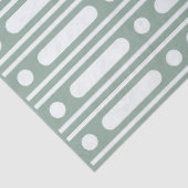 Sage Green Bone Inlay Dots Border Decoupage Paper Tissuepapier (Detail)