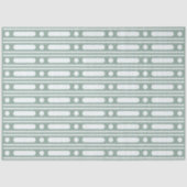 Sage Green Bone Inlay Dots Border Decoupage Paper Tissuepapier (Voorkant)