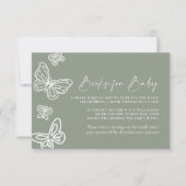 Sage Green Books voor Baby Kaart Notitiekaartje (Voorkant)