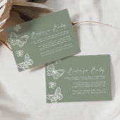 Sage Green Books voor Baby Kaart Notitiekaartje