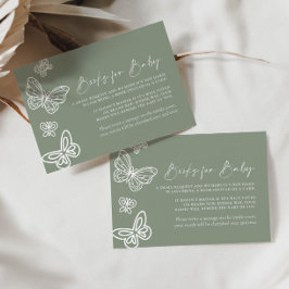 Sage Green Books voor Baby Kaart Notitiekaartje