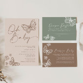 Sage Green Books voor Baby Kaart Notitiekaartje