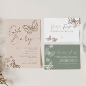 Sage Green Books voor Baby Kaart Notitiekaartje