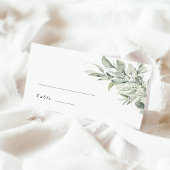 Sage Green Botanical Elegant Wedding Place Cards Plaatskaartje