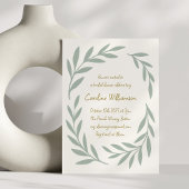 Sage Green Botanical Handgeschreven Vrijgezellenfe Kaart