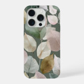 Sage Green Botanical Leaf – Boho Neutral iPhone Hoesje (Achterkant)