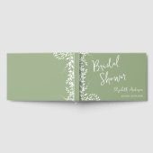 Sage Green Botanical Leaves Vrijgezellenfeest Gastenboek (Volledig)