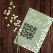 Sage Green Botanical Leaves Vrijgezellenfeest Regi Informatiekaartje