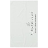 Sage Green Botanical Logo Display Minimalist  Tafelkleed (Voorkant)