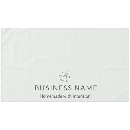 Sage Green Botanical Logo Display Minimalist  Tafelkleed (Voorkant (Horizontaal))