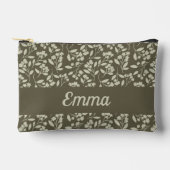 Sage Green Botanische Elegante Bloemen Etui (Voorkant)