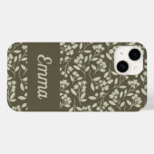 Sage Green Botanische Hand getrokken bloemen Case-Mate iPhone Case (Achterkant (horizontaal))