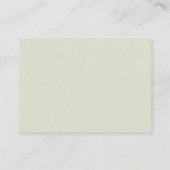 Sage Green Bow Baby Shower Diaper Raffle Card Informatiekaartje (Achterkant)
