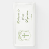 Sage Green Bow Crest doop Spandoek (Verticaal)