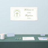 Sage Green Bow Crest doop Spandoek (Beurs)
