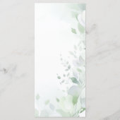 Sage Green Bow doop Menu (Achterkant)