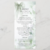 Sage Green Bow doop Menu (Voorkant)