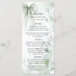 Sage Green Bow doop Menu
