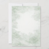 Sage Green Bow Floral First Holy Communion Kaart (Achterkant)