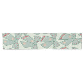 Sage Green Bows Korte Tafelloper (Horizontaal)