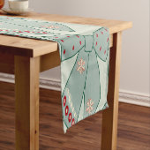 Sage Green Bows Korte Tafelloper (Voorbeeld)