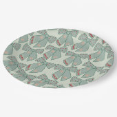 Sage Green Bows Papieren Bordje (Gekanteld)
