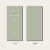 Sage Green Boy First Communion Menu