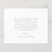 Sage Green Budget Baby shower Hartelijk dank (Achterkant)