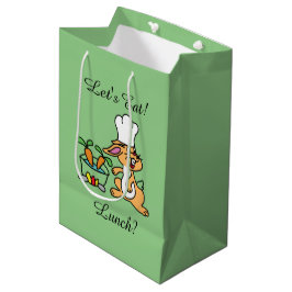 Sage Green Bunnie cook Lunch Medium Cadeauzakje