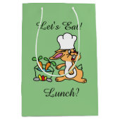 Sage Green Bunnie cook Lunch Medium Cadeauzakje (Voorkant)