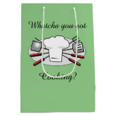 Sage Green Bunnie cook Lunch Medium Cadeauzakje (Achterkant)