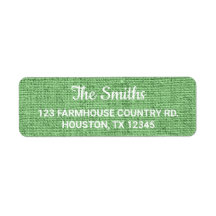 Sage Green Burlap Modern Rustic