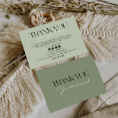 Sage Green Business bedankkaart
