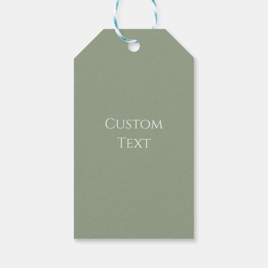 Sage Green Cadeaulabel (Achterkant)