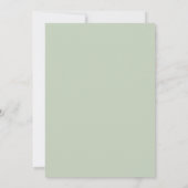 Sage Green Capybara Baby Shower Invitation Save The Date (Achterkant)